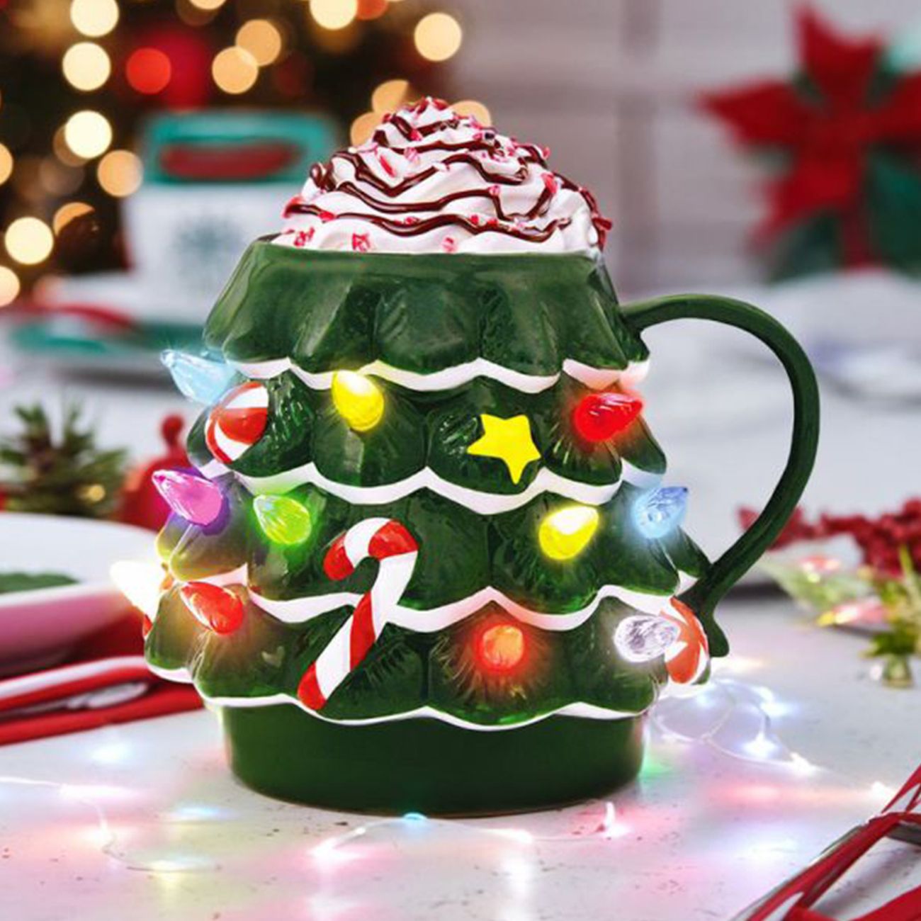 Lysande julgransmugg